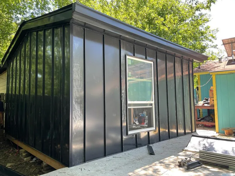 Black standing seam metal wall panels for Metal Roof Installation in Murfreesboro